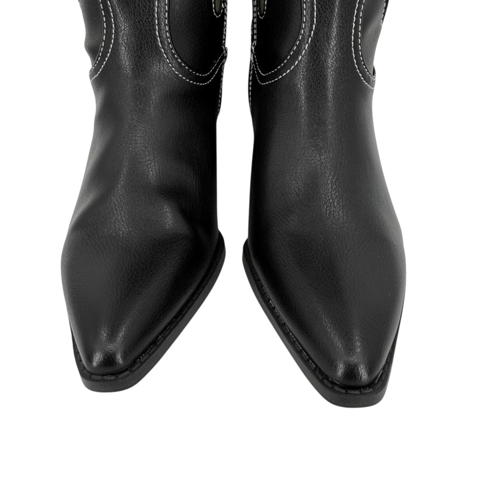 No Boundaries Women's Novelty Cowgirl Black Boots 9 Cactus Moon/Star Flower NWOT - Picture 6 of 13